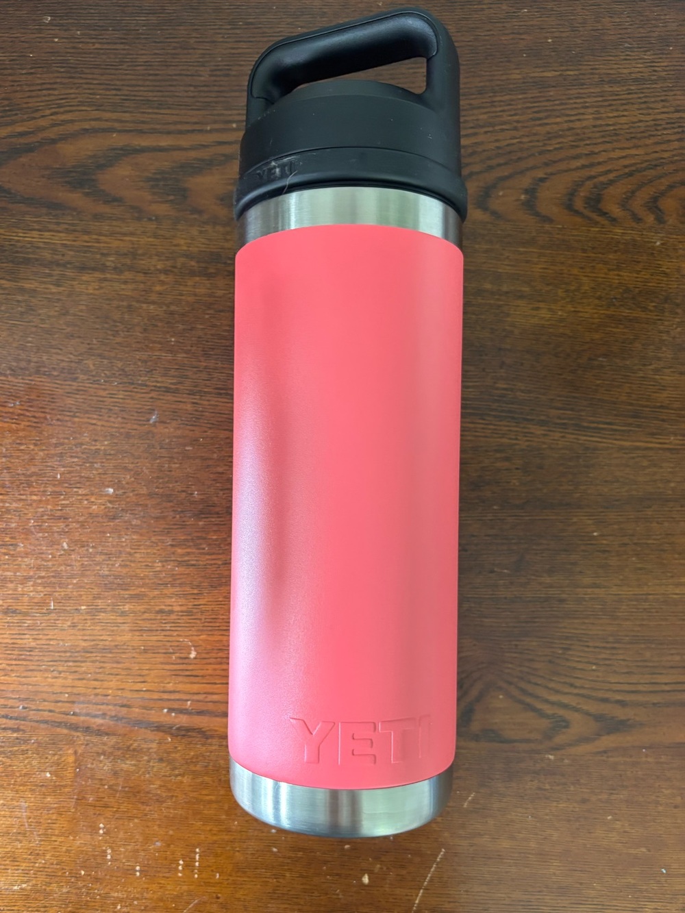 YETI 18 oz. Rambler Bottle with Chug Cap Tropical Pink - Picture 2 of 4